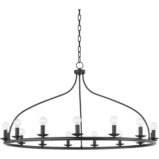 Kendra Chandelier by Mitzi. Made from steel in a modern style.