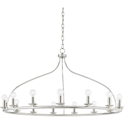 Kendra Chandelier by Mitzi. Made from steel in a modern style.