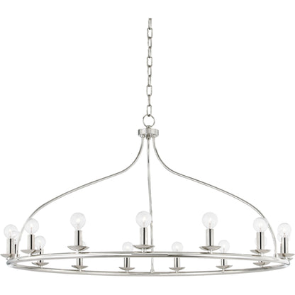 Kendra Chandelier by Mitzi. Made from steel in a modern style.