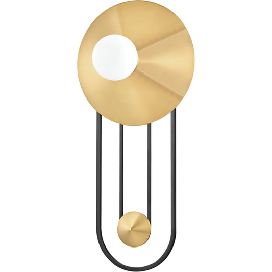 Venus Wall Sconce by Mitzi in aged old bronze. Made from steel in a modern style.