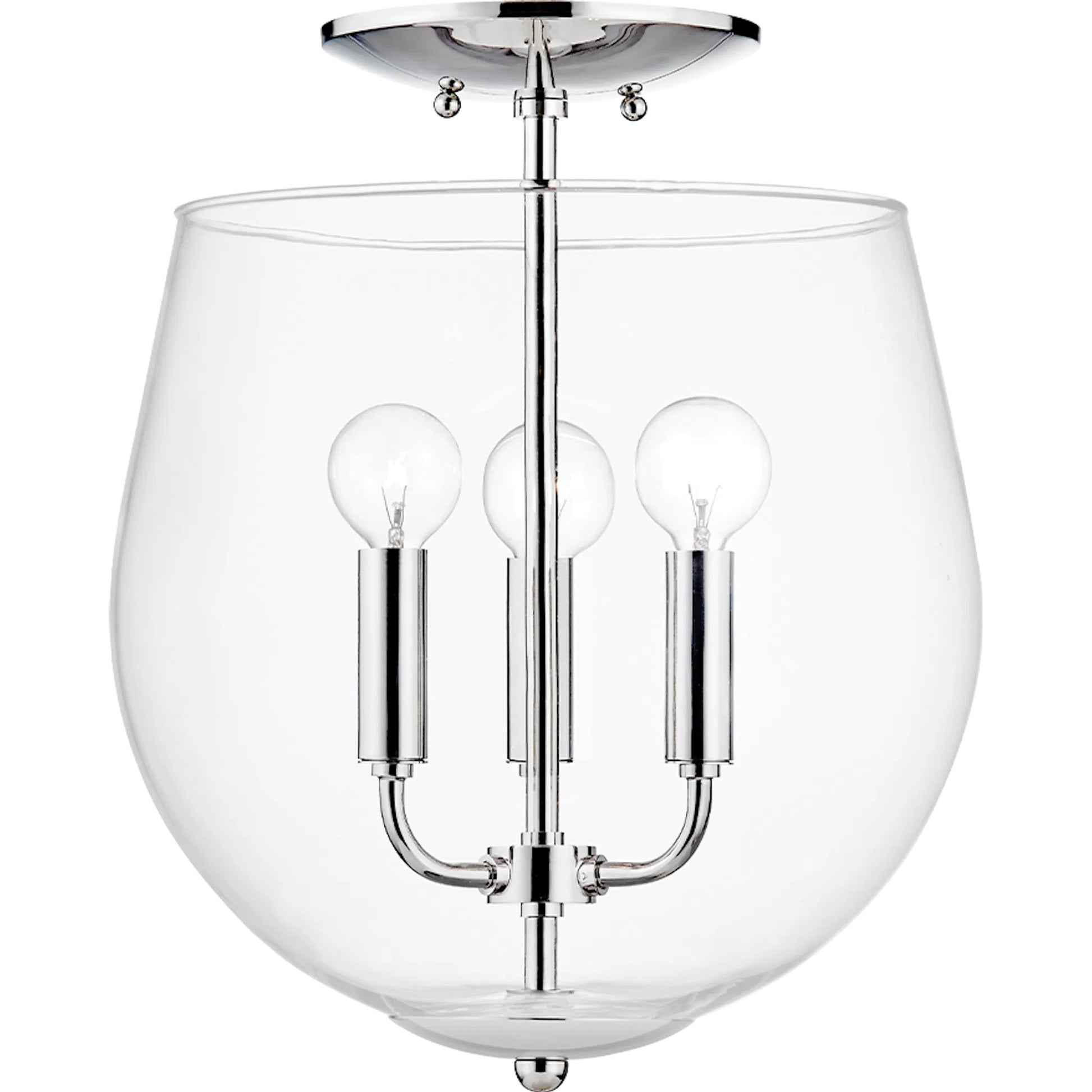Bobbi Semi Flush Mount by Mitzi. Made from steel in a transitional style.