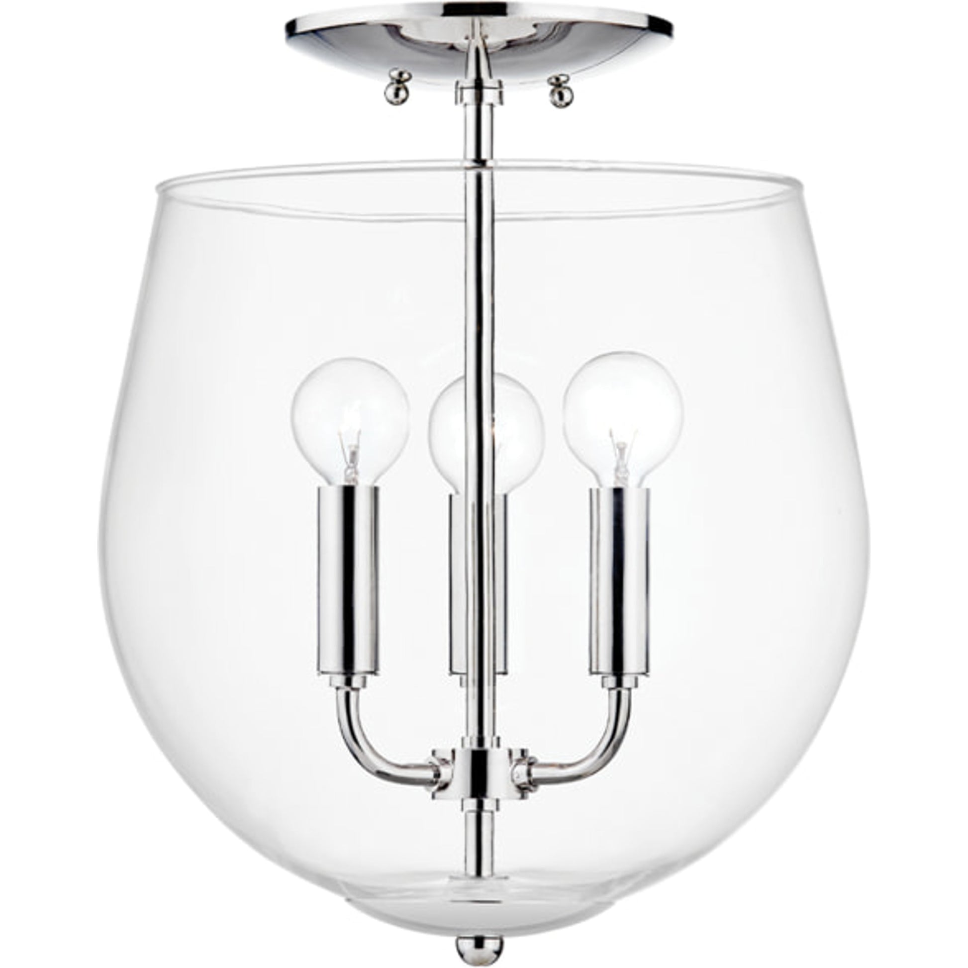Bobbi Semi Flush Mount by Mitzi. Made from steel in a transitional style.