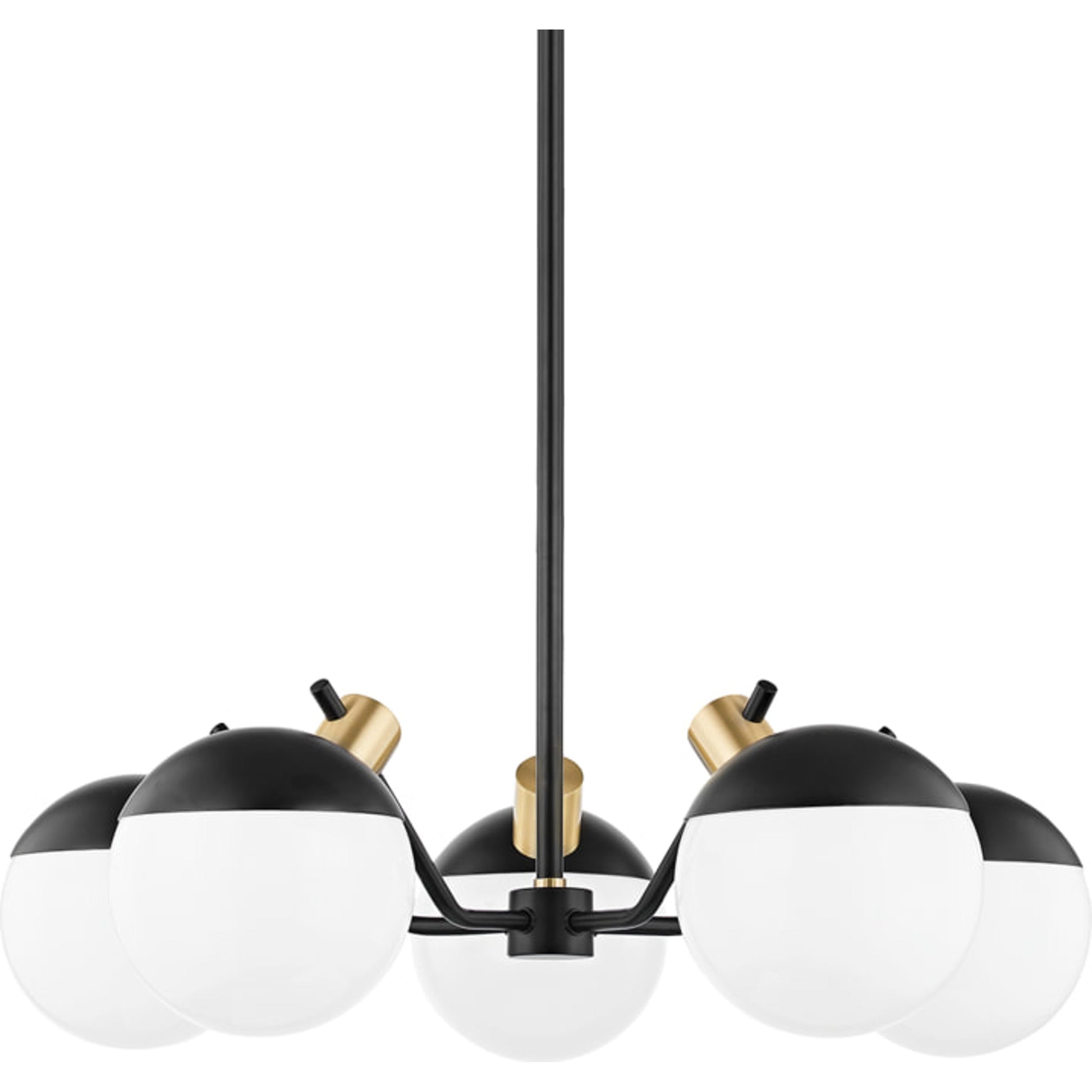 Miranda Chandelier by Mitzi. Made from steel in a modern style.