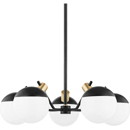 Miranda Chandelier by Mitzi. Made from steel in a modern style.