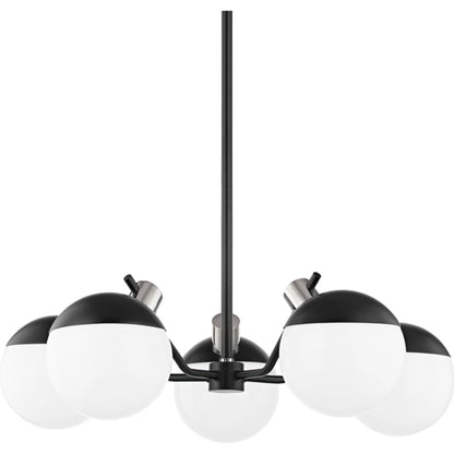 Miranda Chandelier by Mitzi. Made from steel in a modern style.