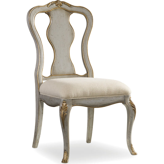 Desk Chair by Hooker Furniture in beige and gray, natural. Made from fabric in a traditional style.