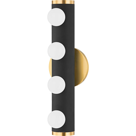 Penny 4 Light Bath Bracket by Mitzi. Made from iron in a modern style.