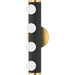 Penny 4 Light Bath Bracket by Mitzi. Made from iron in a modern style.