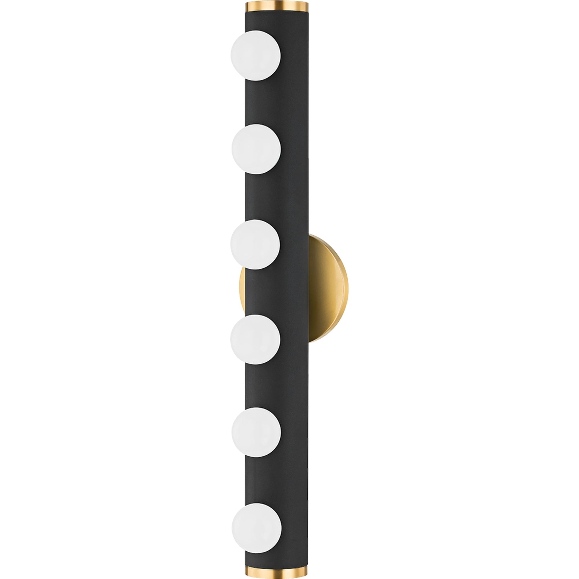 Penny 6 Light Bath Bracket by Mitzi. Made from iron in a modern style.