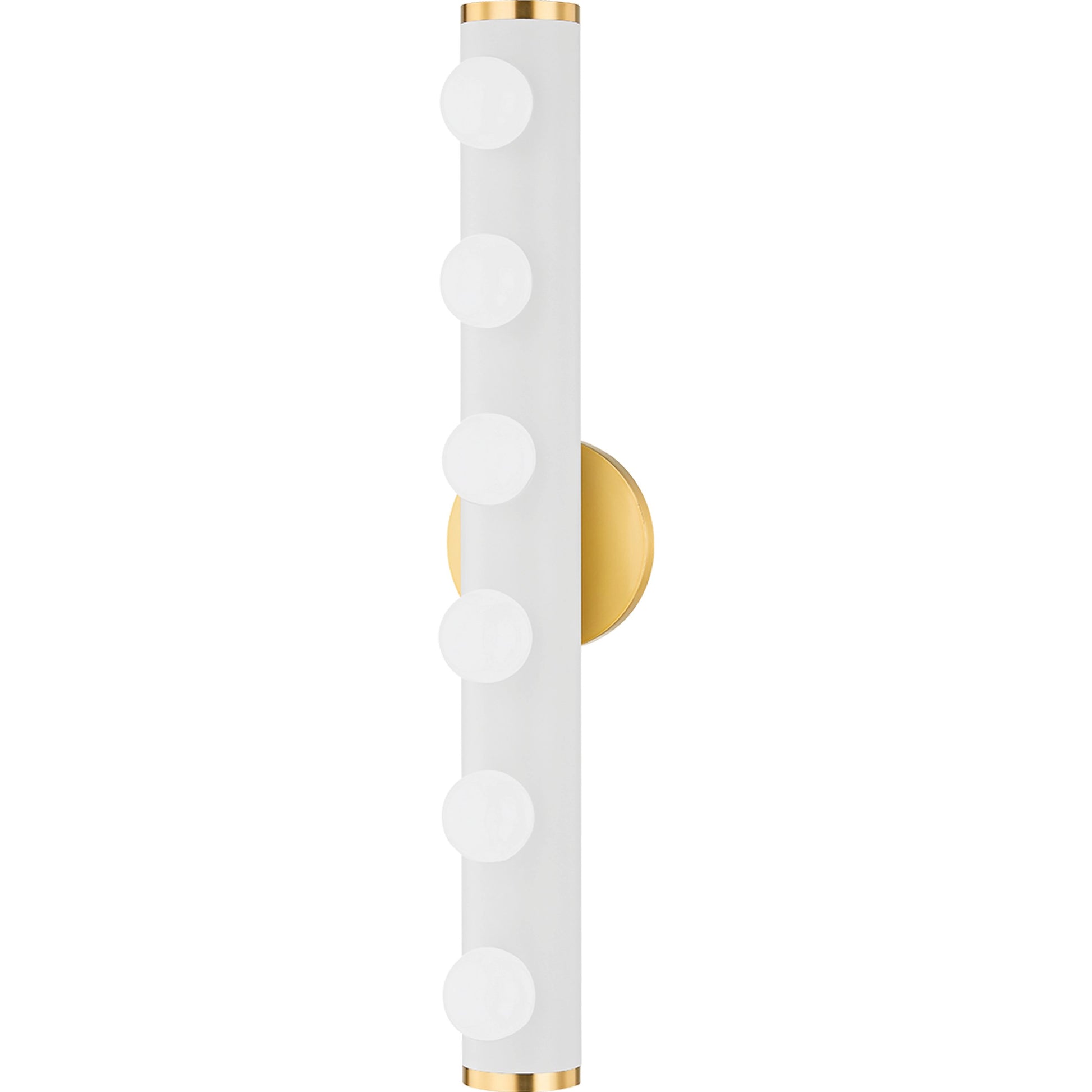 Penny 6 Light Bath Bracket by Mitzi. Made from iron in a modern style.