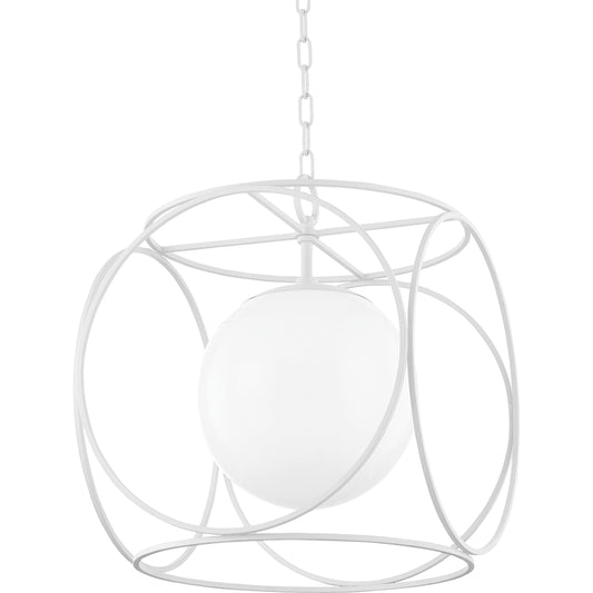 Claire 1 Light Pendant by Mitzi. Made from steel in a modern style.