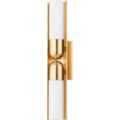 Saturn Wall Sconce by Hudson Valley. Made from brass in a modern style.