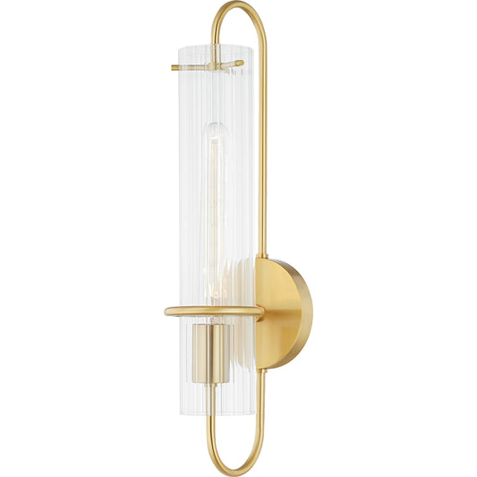 Beck 1 Light Wall Sconce by Mitzi. Made from iron in a modern style.