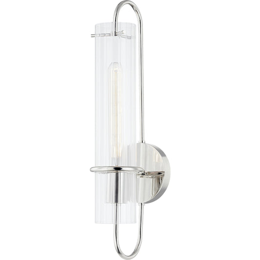 Beck 1 Light Wall Sconce by Mitzi. Made from iron in a modern style.