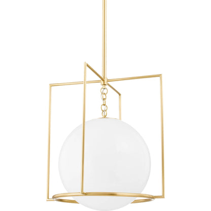 Frankie 1 Light Pendant by Mitzi. Made from steel in a modern style.