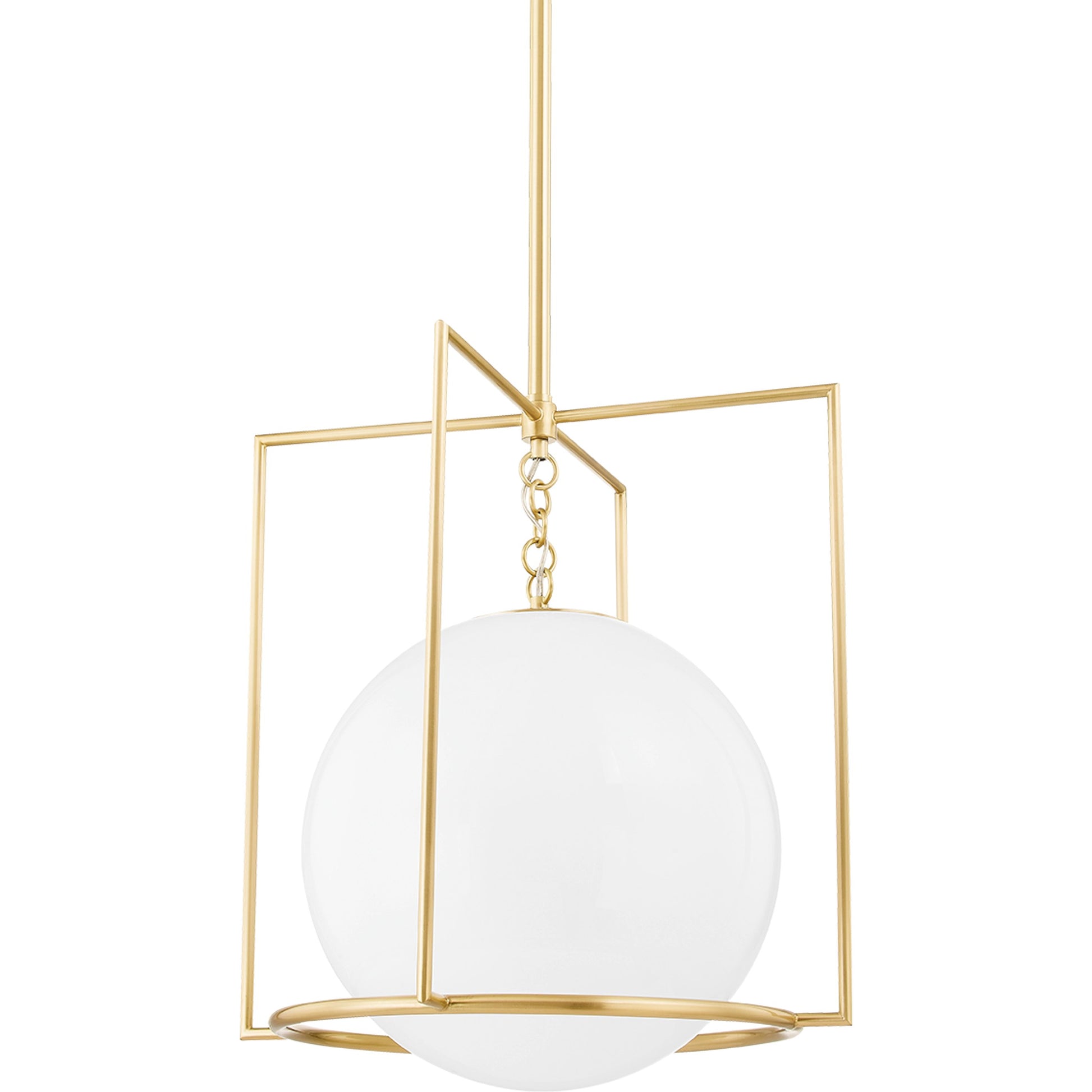 Frankie 1 Light Pendant by Mitzi. Made from steel in a modern style.