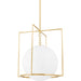 Frankie 1 Light Pendant by Mitzi. Made from steel in a modern style.