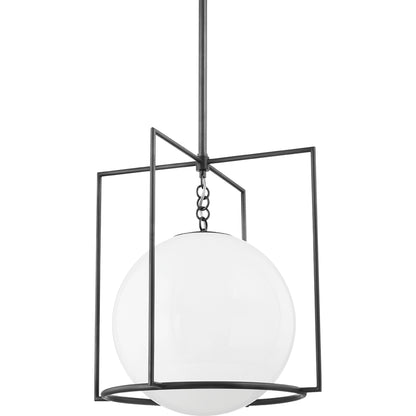 Frankie 1 Light Pendant by Mitzi. Made from steel in a modern style.