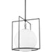 Frankie 1 Light Pendant by Mitzi. Made from steel in a modern style.