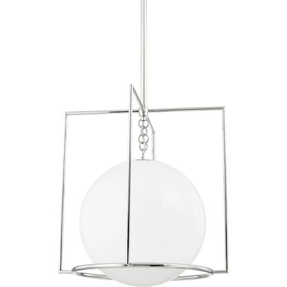 Frankie 1 Light Pendant by Mitzi. Made from steel in a modern style.