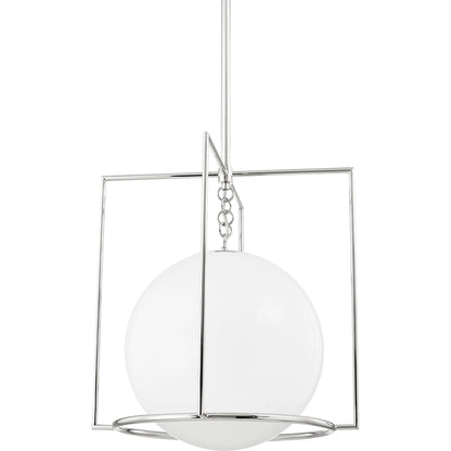 Frankie 1 Light Pendant by Mitzi. Made from steel in a modern style.