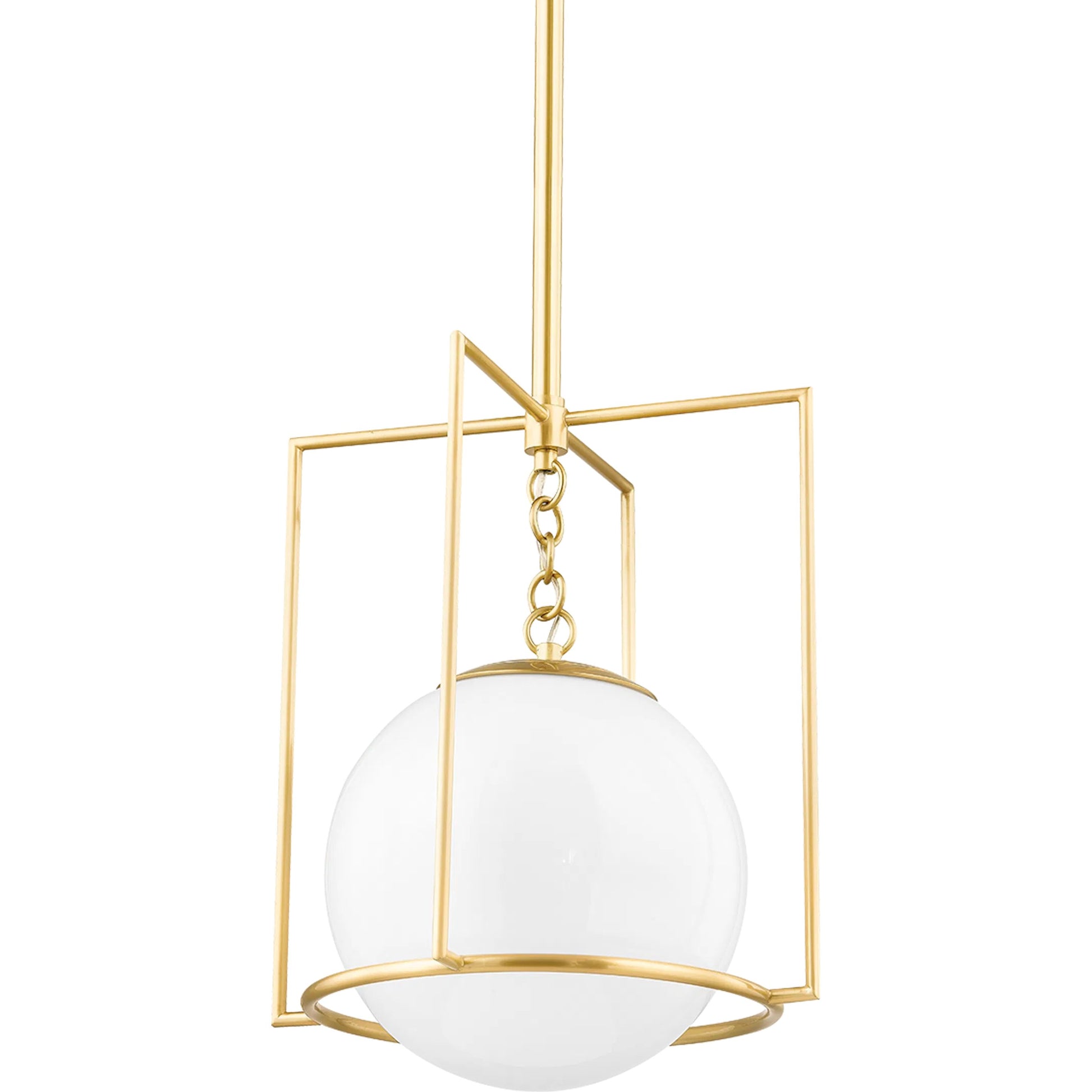 Frankie 1 Light Pendant by Mitzi. Made from steel in a modern style.