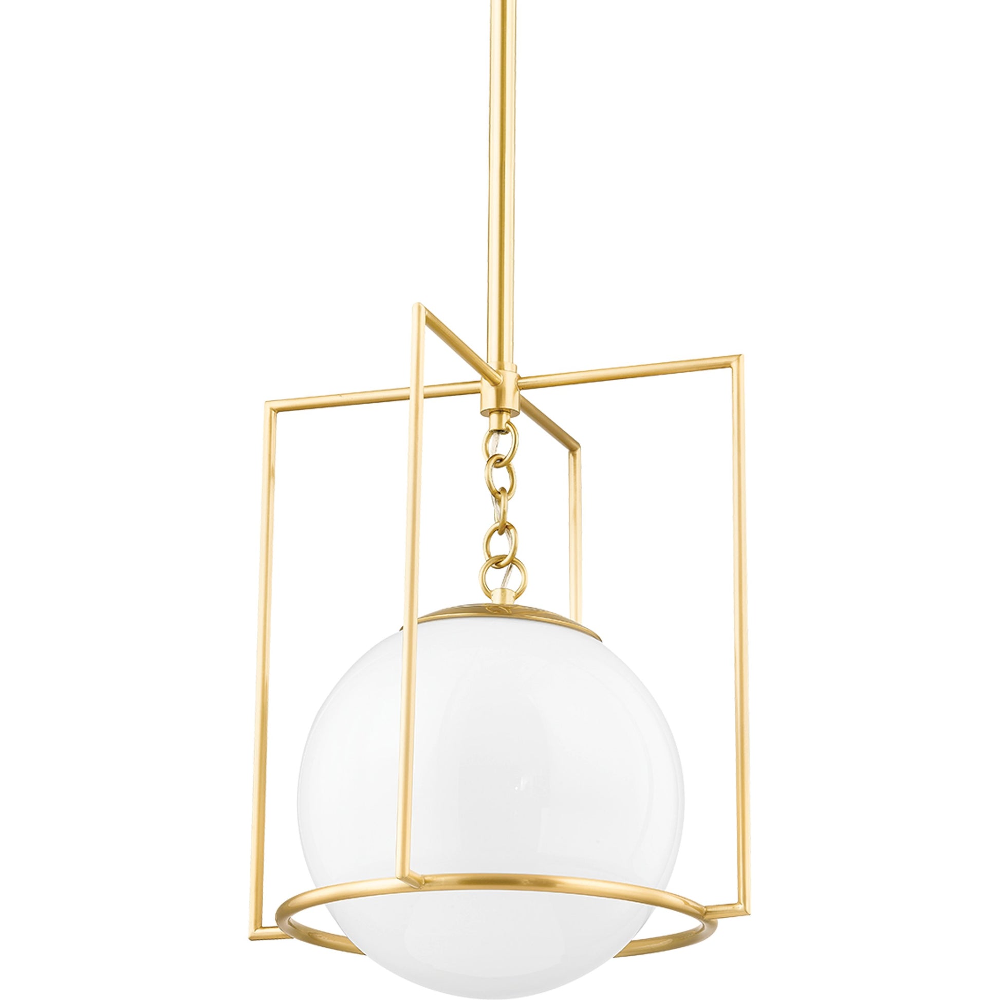 Frankie 1 Light Pendant by Mitzi. Made from steel in a modern style.