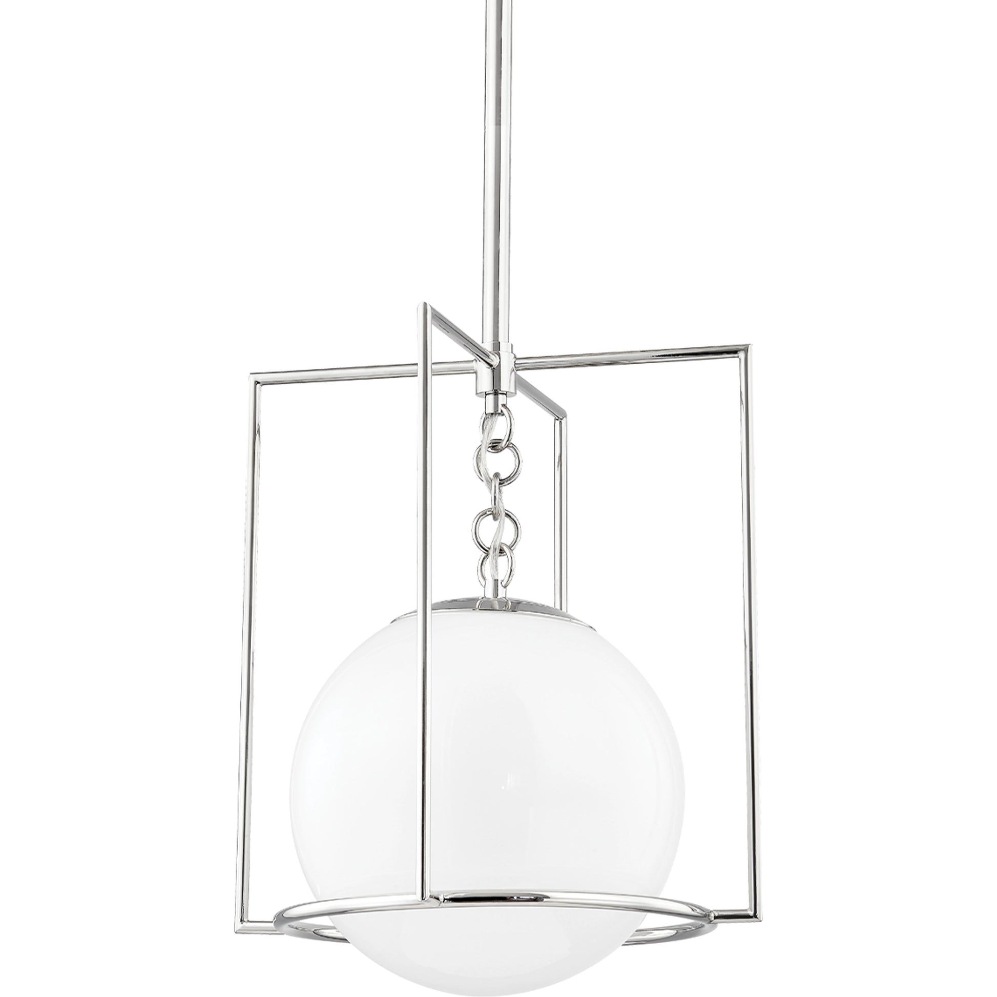Frankie 1 Light Pendant by Mitzi. Made from steel in a modern style.