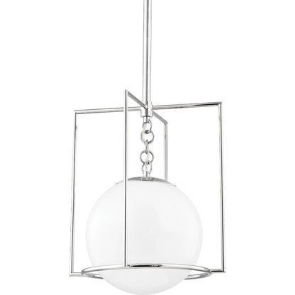 Frankie 1 Light Pendant by Mitzi. Made from steel in a modern style.
