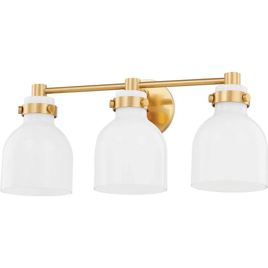 Elli 3 Light Bath Vanity by Mitzi. Made from iron in a modern style.