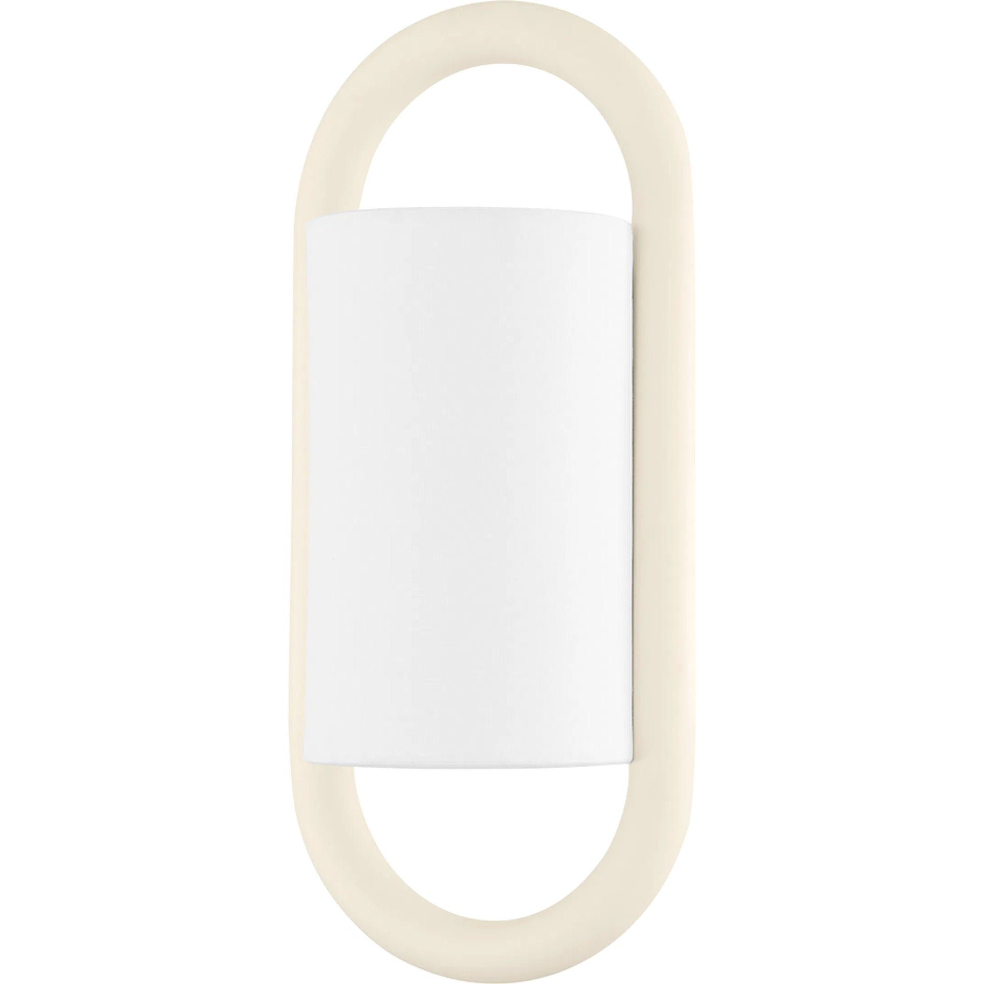 Wynter 1 Light Wall Sconce by Mitzi in textured cream. Made from iron in a modern style.