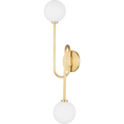 Zani 2 Light Sconce by Mitzi. Made from iron in a modern style.
