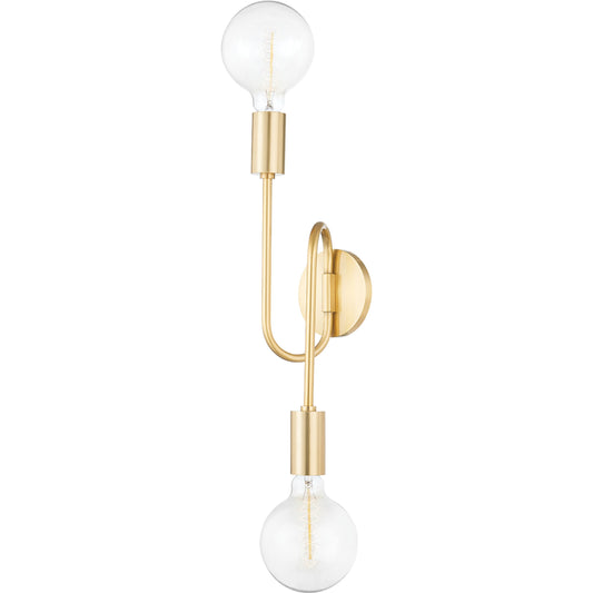Zani 2 Light Sconce by Mitzi. Made from iron in a modern style.