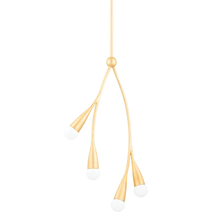 Elsa 4 Light Pendant by Mitzi. Made from iron, steel in a modern style.