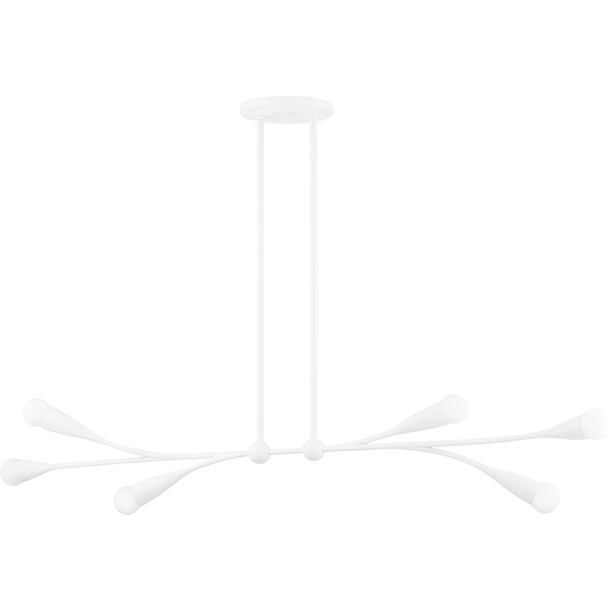 Elsa 6 Light Linear Pendant by Mitzi. Made from iron, steel in a modern style.