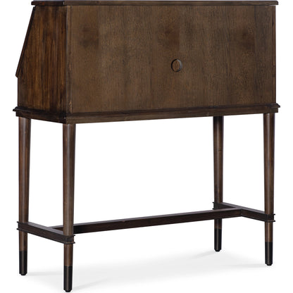 Commerce and Market Secretariat Secretary by Hooker Furniture in dark wood. Made from clean acacia solids in a transitional style.