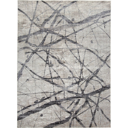 Kano Transitional Rug - 3877F by Feizy in taupe, gray, ivory. Made from polypropylene, polyester in a unique style.
