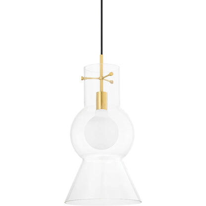 Mirabel 1 Light Pendant by Mitzi. Made from steel in a modern style.