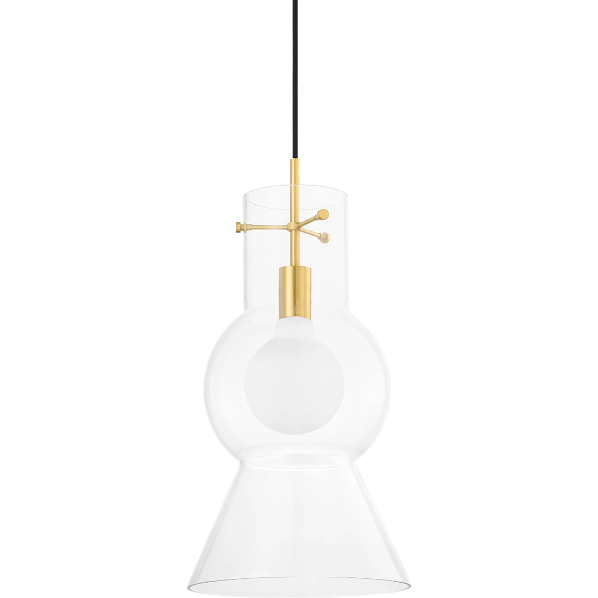 Mirabel 1 Light Pendant by Mitzi. Made from steel in a modern style.