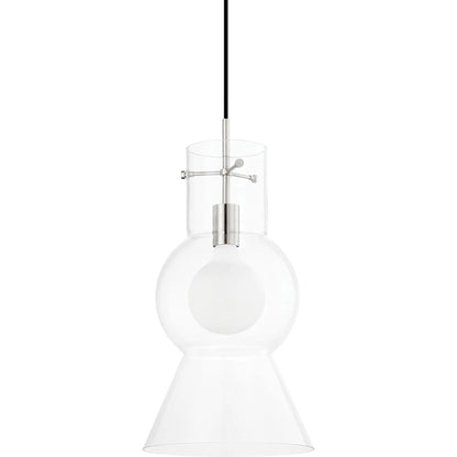 Mirabel 1 Light Pendant by Mitzi. Made from steel in a modern style.