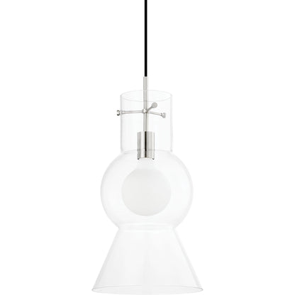 Mirabel 1 Light Pendant by Mitzi. Made from steel in a modern style.