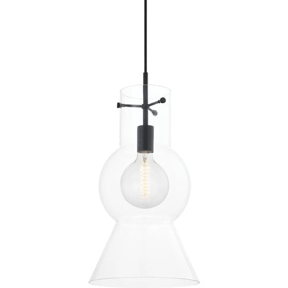 Mirabel Pendant by Mitzi in soft black. Made from steel in a modern style.
