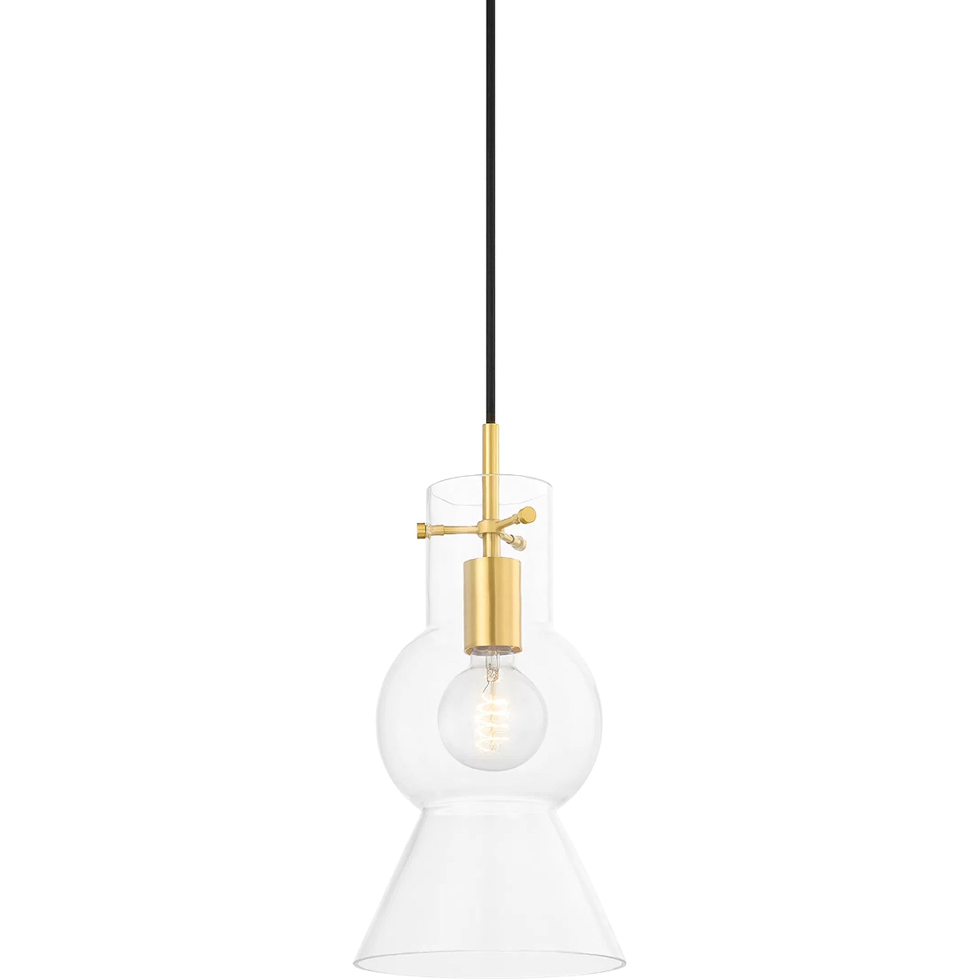 Mirabel 1 Light Pendant by Mitzi. Made from steel in a modern style.