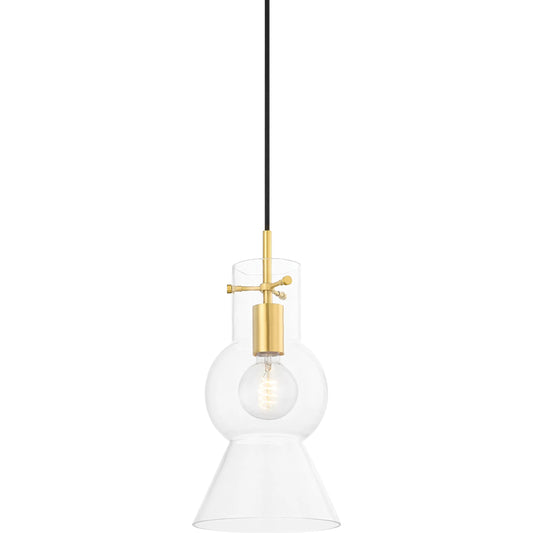 Mirabel 1 Light Pendant by Mitzi. Made from steel in a modern style.