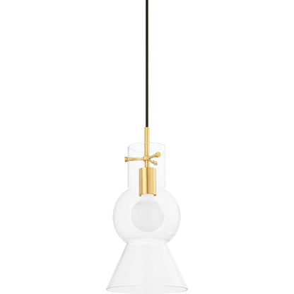 Mirabel 1 Light Pendant by Mitzi. Made from steel in a modern style.