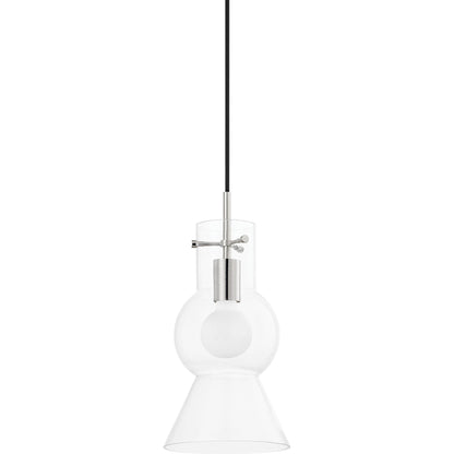 Mirabel 1 Light Pendant by Mitzi. Made from steel in a modern style.