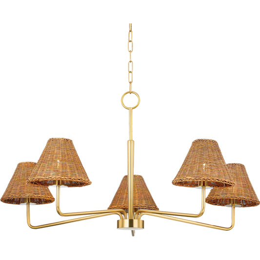 Issa 6 Light Chandelier by Mitzi. Made from iron in a cottage & farmhouse style.