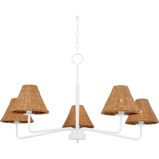 Issa 6 Light Chandelier by Mitzi. Made from iron in a cottage & farmhouse style.