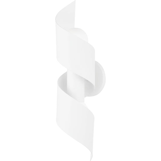 Edie 2 Light Wall Sconce by Mitzi in textured white. Made from steel in a modern style.
