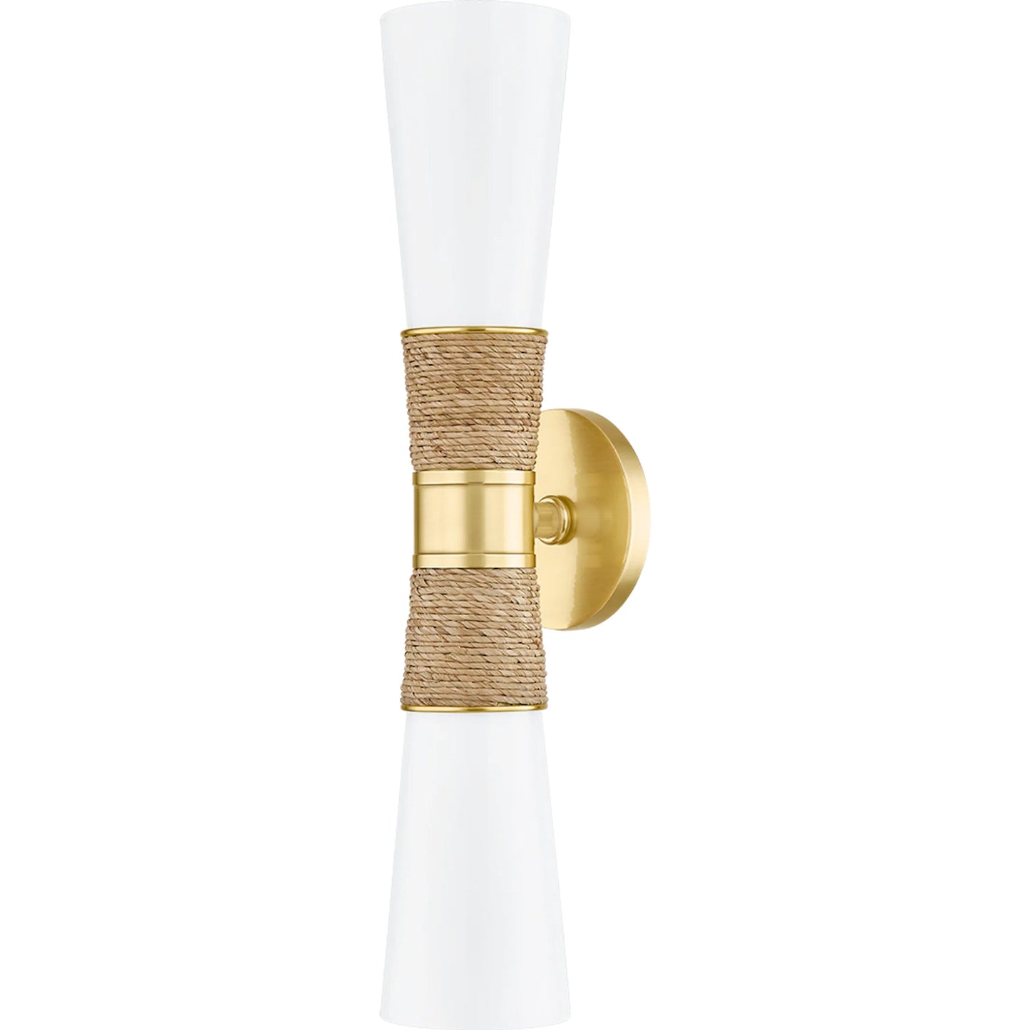 001 SI-2388306 | Primary Silo | Mica Wall Sconce by Mitzi in aged brass. Made from steel in a transitional style.